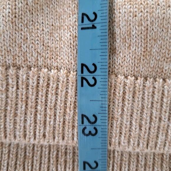 VTG Alfred Dunner Full Zip Sweater Womens PL Beige Knit Cardigan Embroidered 90s - Picture 14 of 15